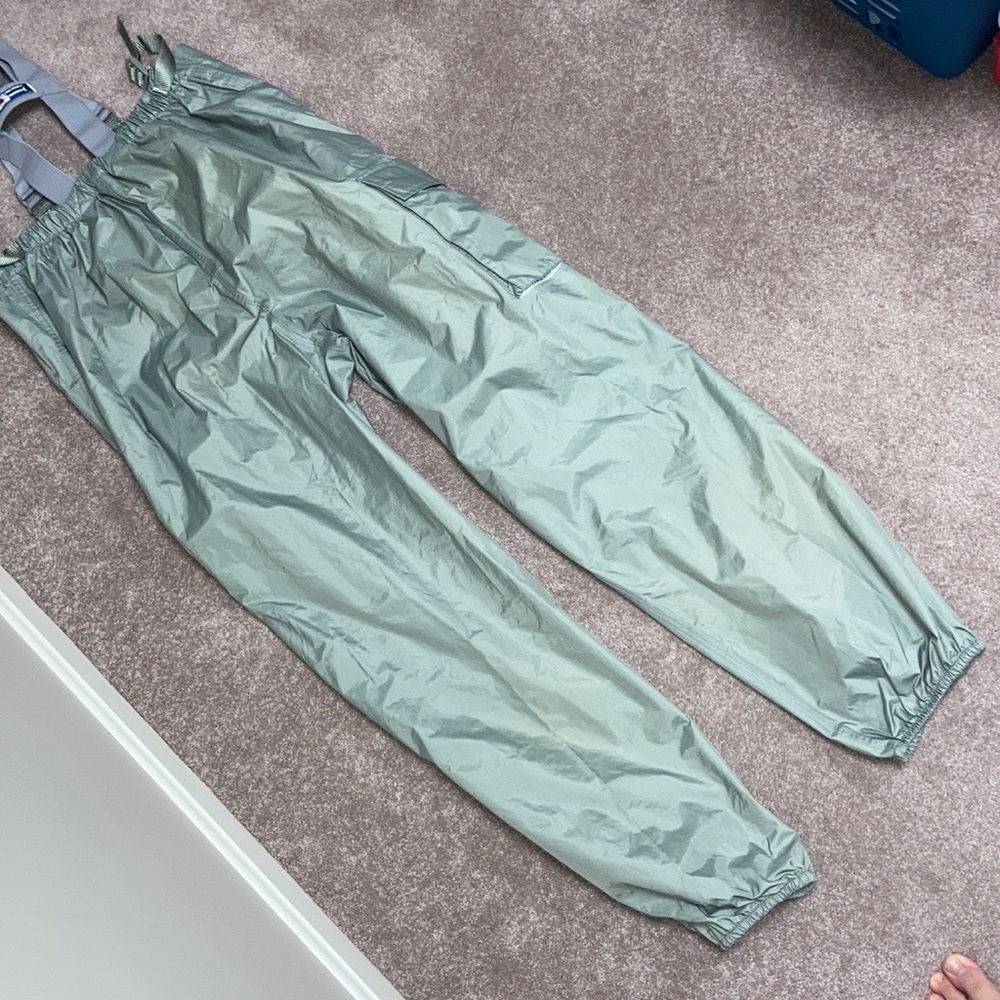 90’s sport fisherman omega suspender waterproof pants large 44/46